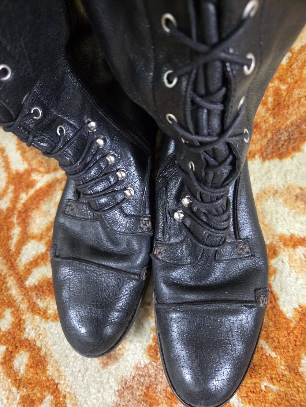 Charles David Leather Knee High Boots 8.5 - Picture 4 of 7